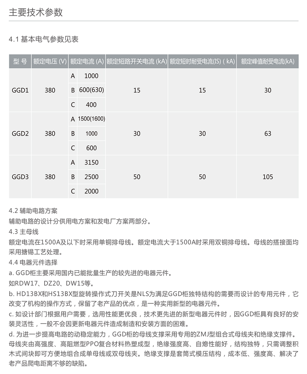 人民電器GGD型交流低壓配電柜 