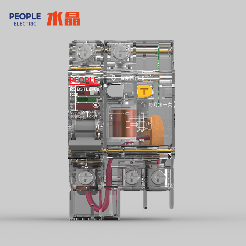 人民電器，人民電器集團，人民電器集團有限公司，中國人民電器，RDB5TLE-60系列剩余電流動作斷路器(透明殼)
