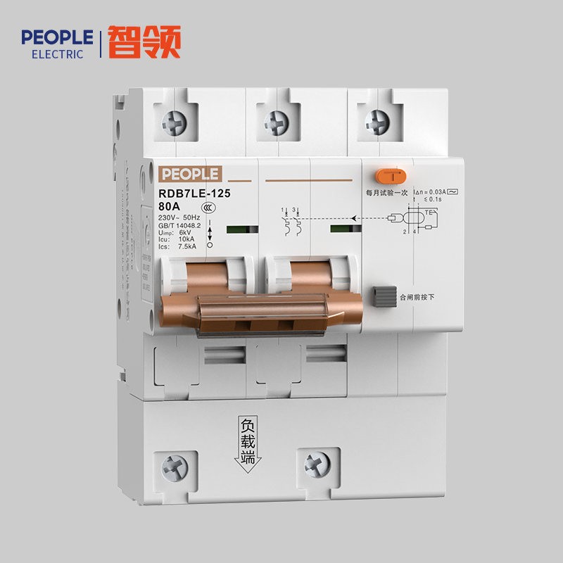 人民電器，人民電器集團(tuán)，人民電器集團(tuán)有限公司，中國(guó)人民電器，RDB7LE-125H系列小型剩余電流動(dòng)作斷路器