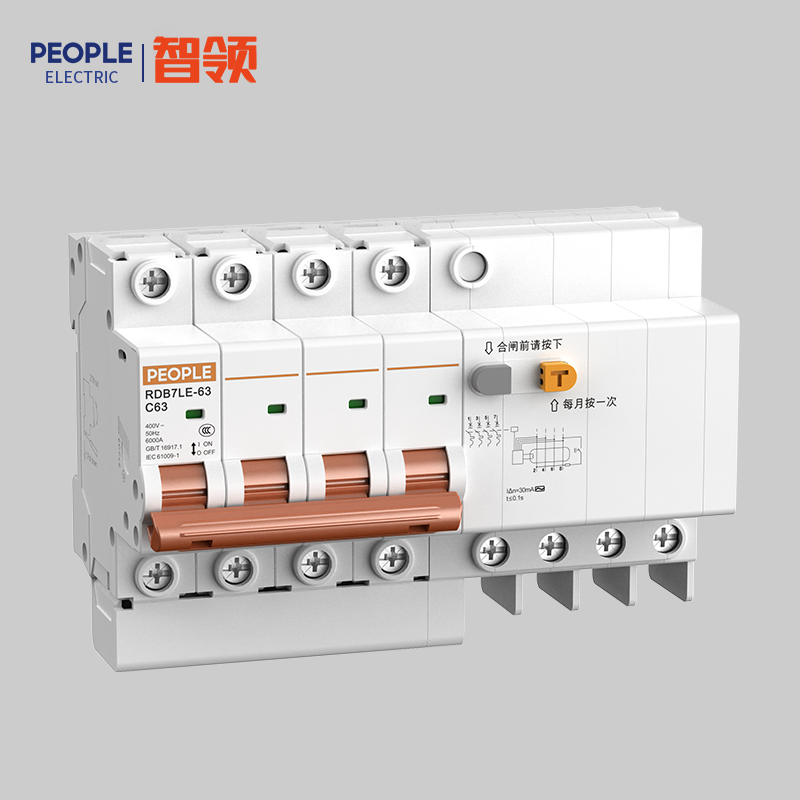 人民電器RDB7LE-63系列小型剩余電流動(dòng)作斷路器 