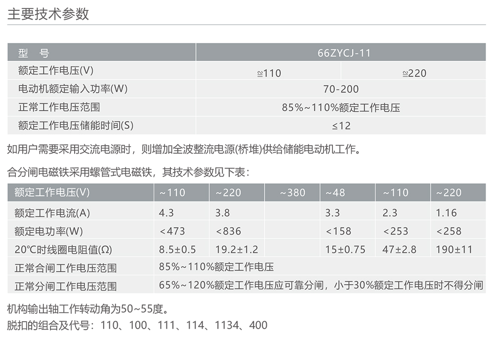 人民電器CT19B型彈簧操動(dòng)機(jī)構(gòu) 