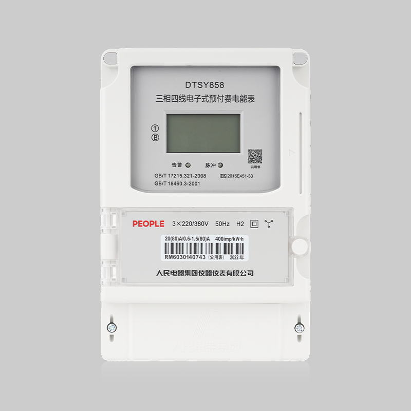 人民電器，人民電器集團，人民電器集團有限公司，中國人民電器，DSSY858/DTSY858型三相電子式預(yù)付費電能表